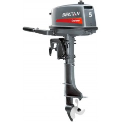 Лодочный мотор 2-тактный бензиновый Seatan T5BMS PRO (мощность 6 лс)